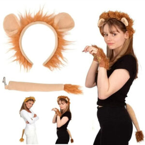 Lion Costume with Headband and Tail