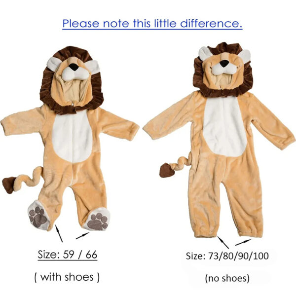 Lion Costume for Baby Infant Toddler 0-36M