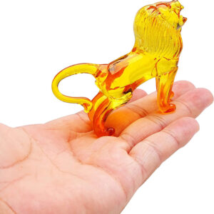 Yellow Crystal Lion Figurine Collectible