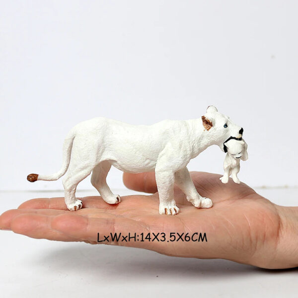 Realistic Zoo Animal Lion Figurine