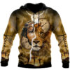 Jesus Lion Clock Hoodie