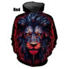 Red Lion Face Hoodie