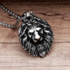 Unique Lion Necklace for Men Biker