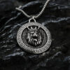 Lion King Round Card Pendant Necklace