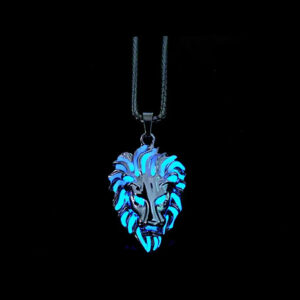 Glow In The Dark Lion Pendant Necklace