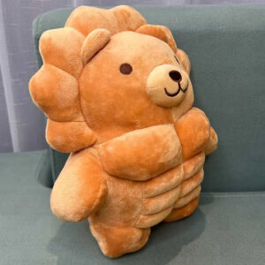 Funny Muscle Lion Plush