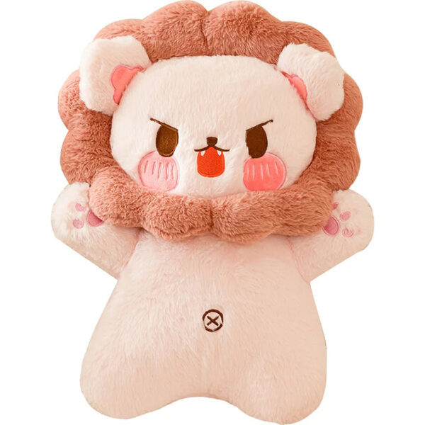 Cute Pink Angry Lion Plush