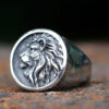 316L Stainless Steel Lion Head Ring