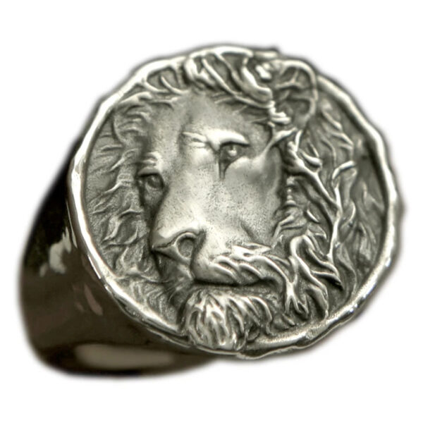 S925 Sterling Silver Lion Male Ring