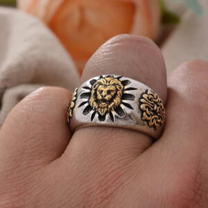 Vintage Lion Party Ring