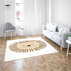 Boho Lion Rainbow Rug