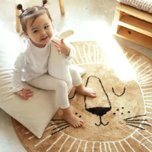 Round Shape Lion Play Mat for Children